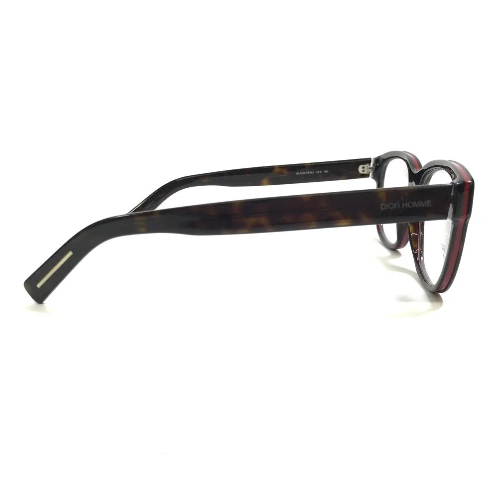 Christian Dior Homme Eyeglasses Frames BLACKTIE163 CFX Tortoise Red 54-17-145